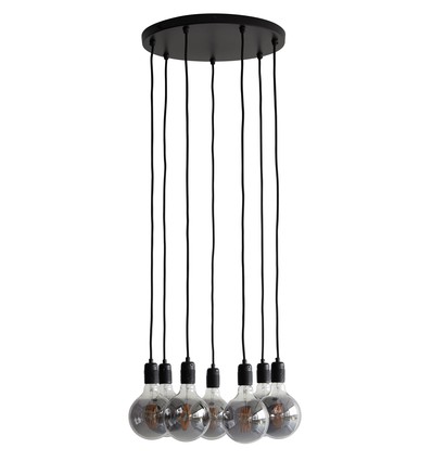 K9 Hanglamp Cluster 7xE27 Ø40 Zwart - Nielsen Light