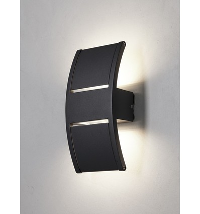 LÆRK LED Buitenwandlamp 12W in Zwart - Nielsen Light