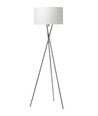 Uptown Vloerlamp E27 in Chroom met Witte Lampenkap - Nielsen Light