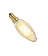 Deluxe Gouden E14 Gedraaide LED Kaarslamp 4W in 2200K Ra95 Dimbaar