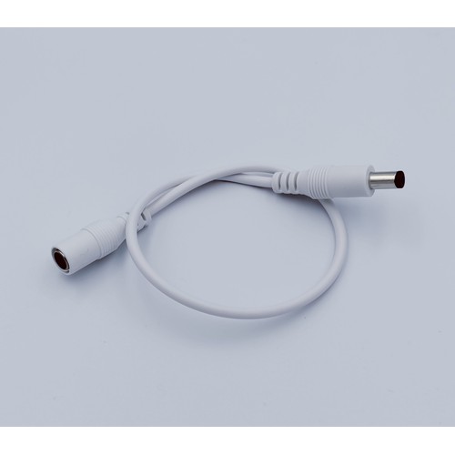DC Verlengkabel - 50 cm, voor LED-strips, 5V-48V, wit