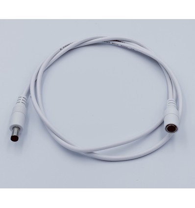 DC Verlengkabel - 1 m, voor LED-strips, 5V-24V, wit