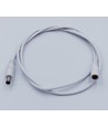 DC Verlengkabel - 1 m, voor LED-strips, 5V-24V, wit