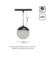 5W LED lamp voor spanningsrail - 48V, DC, SMART