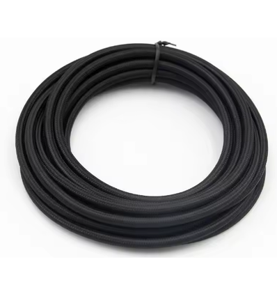 5m textielsnoer 2x0,75 mm² - 230V, zwart