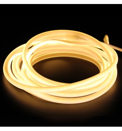 5 m waterdichte Neon COB-strip voor buitenrijbaan - 230V, IP67, 288 LED, 11,5W/m, kan om de 10 cm worden geknipt