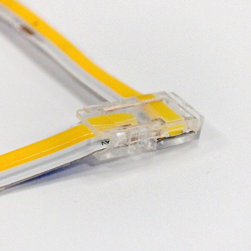 L-tussenstuk voor enkelkleurige LED-strips - 8mm breed, 12V / 24V, COB