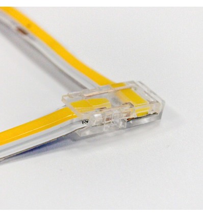 L-tussenstuk voor enkelkleurige LED-strips - 8mm breed, 12V / 24V, COB