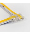 L-tussenstuk voor enkelkleurige LED-strips - 8mm breed, 12V / 24V, COB
