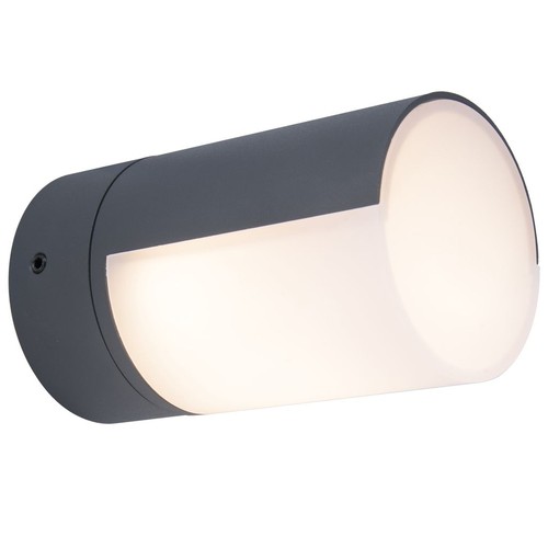 Outlet: LUTEC Cyra Buiten LED Wandlamp 8W IP54 In Antracietgrijs