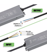 200W / 24V DC voeding - 8.3A, IP67 waterdicht, Flicker free