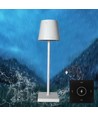 LED tafellamp incl. draadloos opladen - Wit, IP54 Binnen/buiten, touch dimbaar