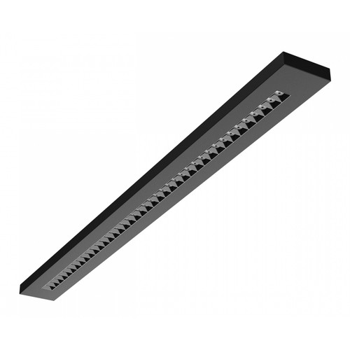 40W RA90 Plank kantoorarmatuur - Zwart, 120cm, CCT, UGR16