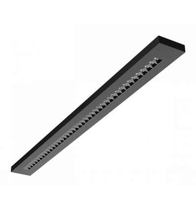 40W RA90 Plank kantoorarmatuur - Zwart, 120cm, CCT, UGR16
