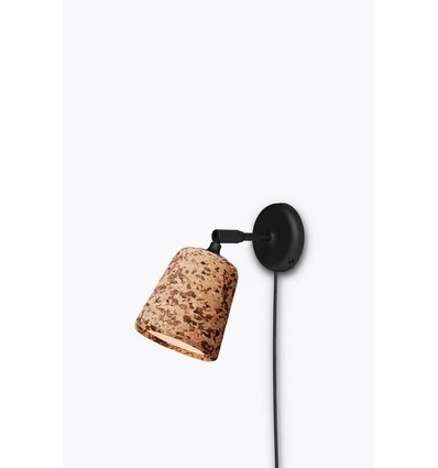 Outlet: Material Wandlamp voor E14 in Ruwe Kurk - New Works