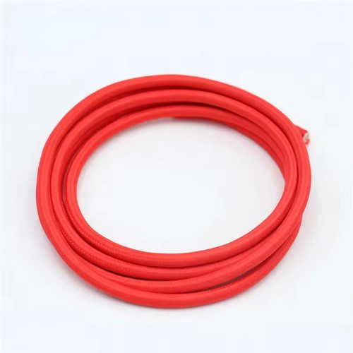 5m Stofkabel 2x0,75 mm², textiel - 230V, Rood