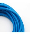 5m Stoffen kabel 2x0,75 mm², textiel - 230V, Lichtblauw