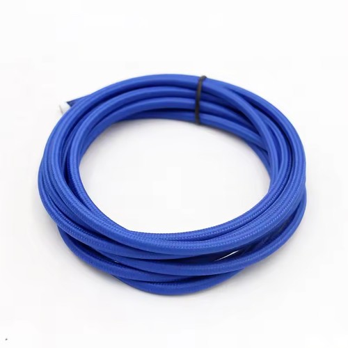 5m Textielkabel 2x0,75 mm² - 230V, Blauw