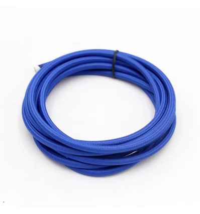 5m Textielkabel 2x0,75 mm² - 230V, Blauw