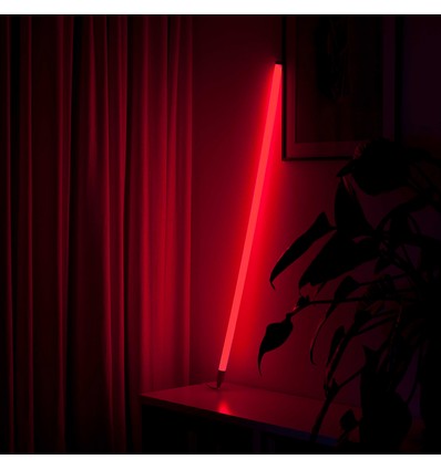 120cm Neon Tube LED Rood - Designbuis, incl. snoer