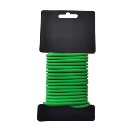 Binddraad 5m - Groen, zacht rubber, voor het bevestigen van planten