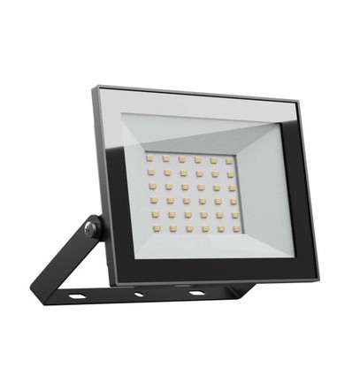 30W breedstraler - IP65, zwart