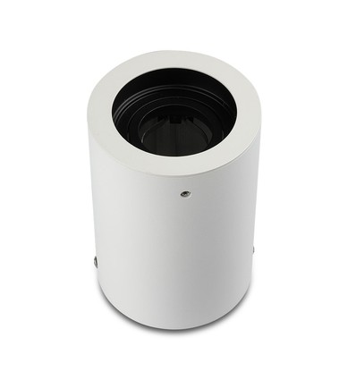 GU10 opbouwspot - Rond, wit, 15° verstelbaar, Ø10 x 14,2 cm, zonder lichtbron