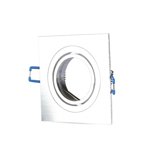 GU10/MR16 Vierkante downlight - Zonder lichtbron, Zaagmaat: 7,5x7,5 cm, afmetingen: 9,1x9,1 cm