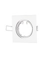 GU10 inbouwspot - Vierkant, wit, aluminium, zonder lichtbron