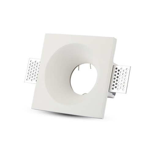 GU10 downlight voor gipsplaat stucwerk - Excl. lichtbron en fitting, 12x12cm, vierkant, verdiept