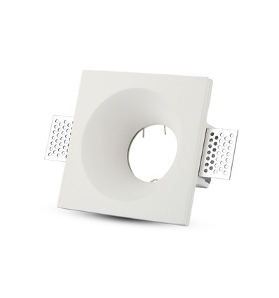 GU10 downlight voor gipsplaat stucwerk - Excl. lichtbron en fitting, 12x12cm, vierkant, verdiept