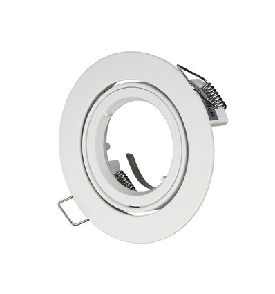 MR16/GU10 Downlight-set - Zonder lichtbron, wit, zaagmaat: Ø8,5 cm, afmetingen: Ø9,5 cm
