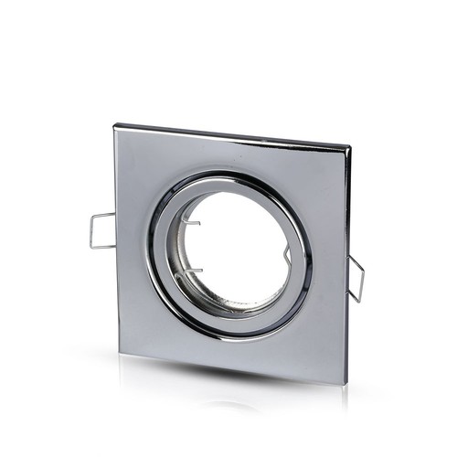 GU10/MR16 Vierkante downlight - Zonder lichtbron, IP20, Zaagmaat: 7,4x7,4 cm, Afmetingen: 9,9x9,9 cm