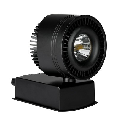 33W LED COB railspot, RA95 - Zwart, 1800lm, koud wit