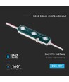 Blauwe LED module, 0,72W, 12V - IP67 waterdicht, 5050 SMD chip, 66lm