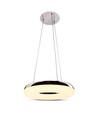40W LED hanglamp, Ø40cm - 2800lm, 3000K, chroom finish, incl. lichtbron