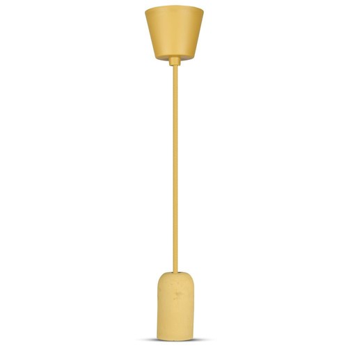 Beige betonnen hanglamp - E27 fitting, Ø5cm, max 60W, zonder lichtbron