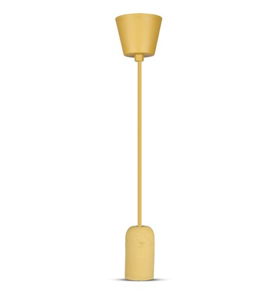 Beige betonnen hanglamp - E27 fitting, Ø5cm, max 60W, zonder lichtbron