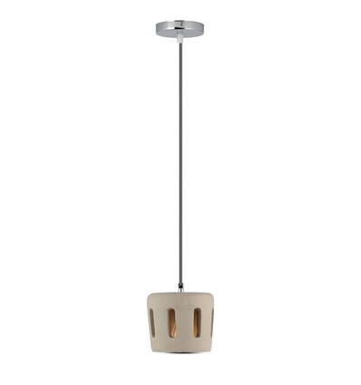 Ø18cm pendellamp van beton - E27 fitting, max 60W, 1m snoer, IP20 binnen