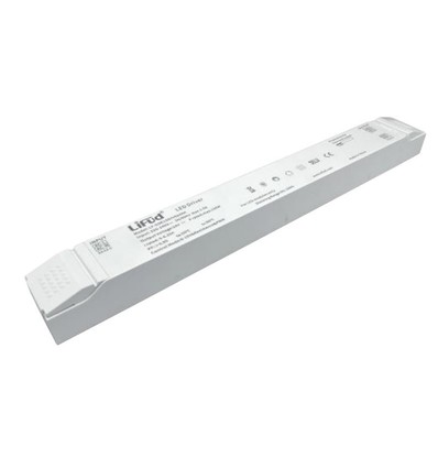 Lifud 75W DALI dimbare voeding - 24V DC, 3,125A, DALI-interface + push dim, flikkervrij, IP20