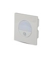 3W LED inbouwspot met sensor - 4000K, 130 graden sensor, aluminium, witte rand