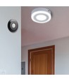 PIR plafondsensor zwart (vlak) - max: 1000W LED