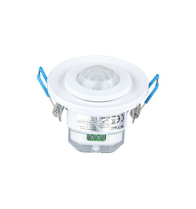 PIR plafondsensor met beweegbare kop, instelbaar - 360 graden, max 400W LED, wit