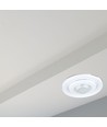 PIR plafondsensor met beweegbare kop, instelbaar - 360 graden, max 400W LED, wit