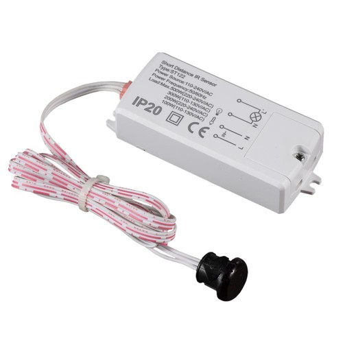 230V Handbewegingssensor voor kast - 5-6cm sensorafstand, PIR, max: 200W LED