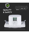 Magnetron bewegingssensor voor wandinbouw - max 300W LED, IP20, wit, instelbare tijd en lichtsterkte