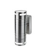 GU10 wandlamp met up/down licht - Roestvrij staal, IP44 buiten, zonder lichtbron