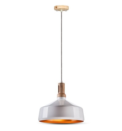 Boomtop IJzeren Hanglamp E27 - Wit
