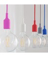 E27 Silicone Pendel Fitting - Paars