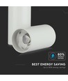 30W 1-fase track spot, RA95 - 24 graden, wit, 6400K, 5 jaar garantie